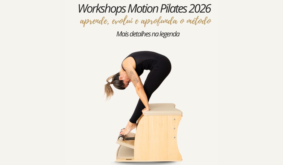 Em 2026, o Motion Pilates abre as portas a quatro workshops presenciais